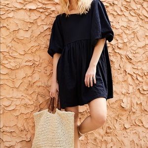 NWT Free People Get Obsessed Black Mini Dress